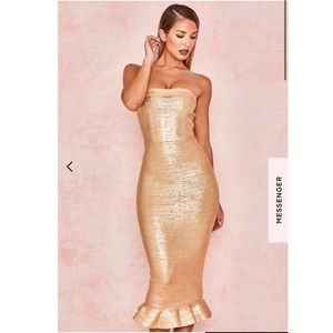 House of CB Gold Dress